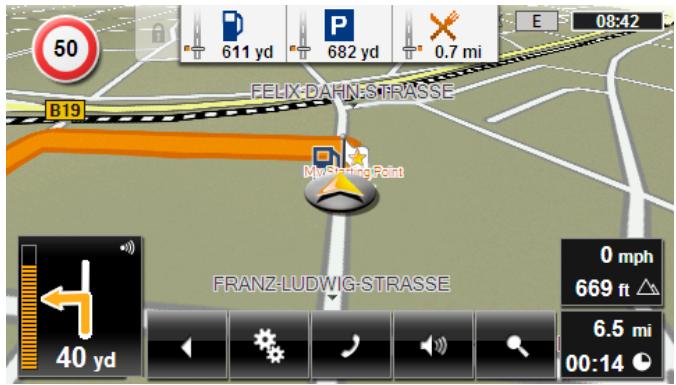NAVIGON 70 PLUS TRAFIC - Proximity sensor inactive: - 2