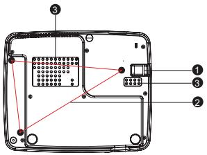 VIEWSONIC PJD5233 - Bottom View - 1