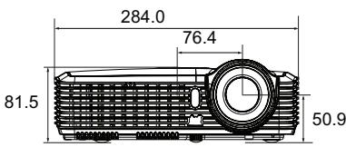 VIEWSONIC PJD5233 - Dimensions - 2