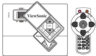VIEWSONIC PJD6683W - Correcting keystone - 1