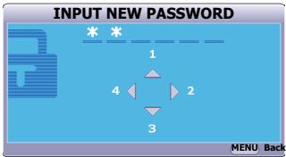 VIEWSONIC PJD6683W - Setting a password - 1