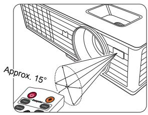 VIEWSONIC PJD6683W - Remote control effective range - 1
