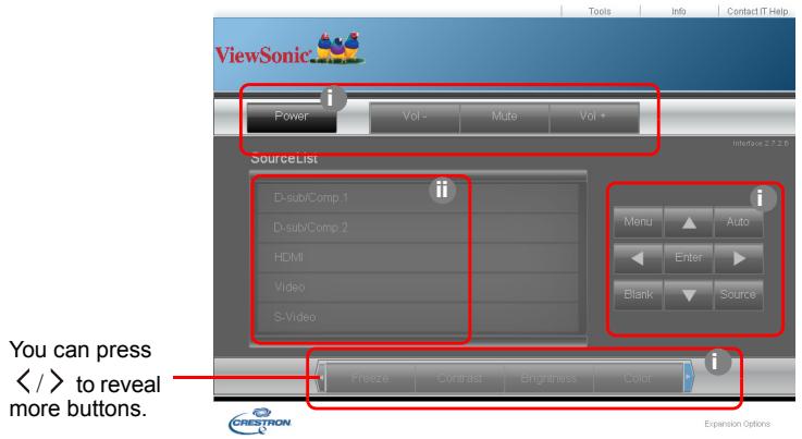 VIEWSONIC PJD6683W - About Crestron e-Control - 1
