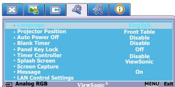 VIEWSONIC PJD6683W - Using the menus - 6