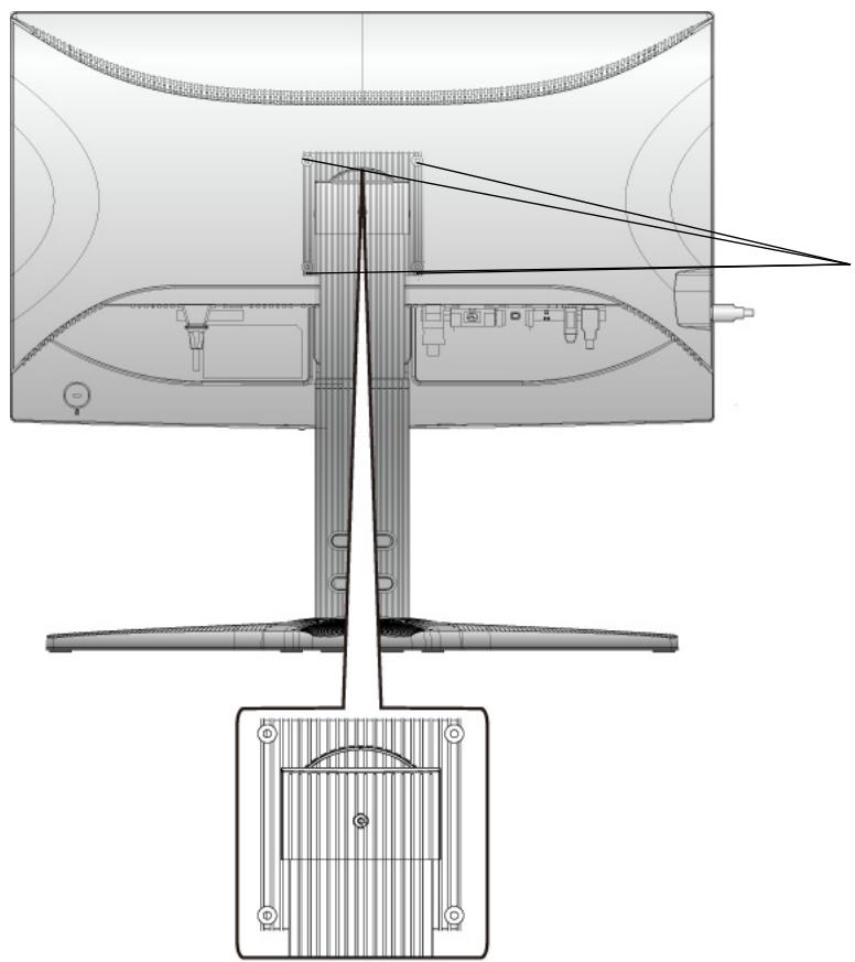 VIEWSONIC VP2765-LED - Wall Mounting (Optional) For use only with UL Listed Wall Mount Bracket - 2