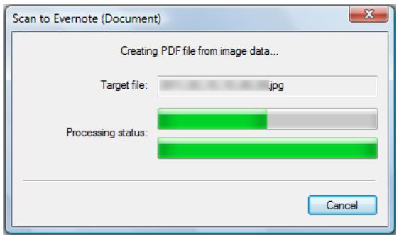FUJITSU SCANSNAP S1100 DELUXE - Press the [Scan/Stop] button on the ScanSnap to finish scanning. - 1