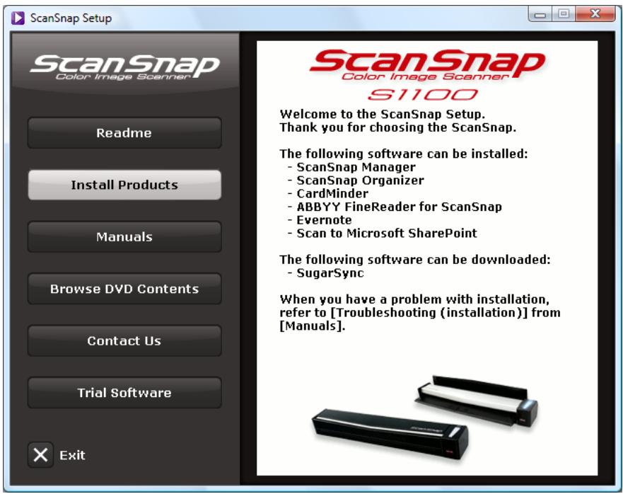 FUJITSU SCANSNAP S1100 DELUXE - ■ How to Install the Software - 1