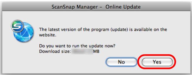FUJITSU SCANSNAP S1100 DELUXE - Click the [Yes] button. - 1