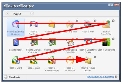 FUJITSU SCANSNAP S1100 DELUXE - - Display Order of Applications - 4