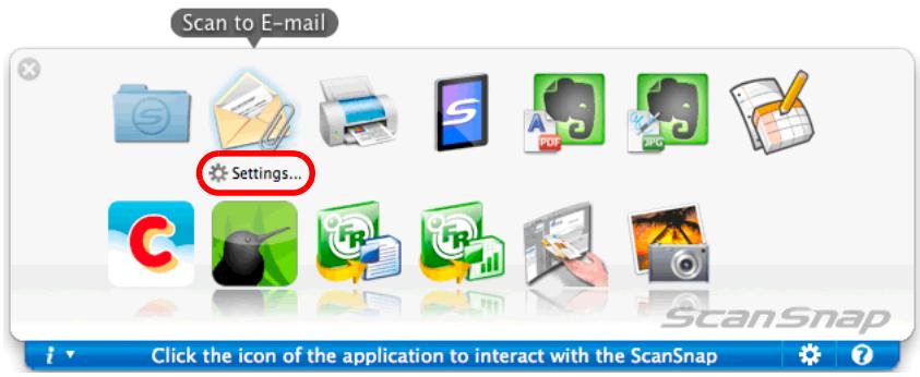 FUJITSU SCANSNAP S1100 DELUXE - Change the settings for [Scan to E-mail] (If you do not want to change any settings, go to step 5.). - 1