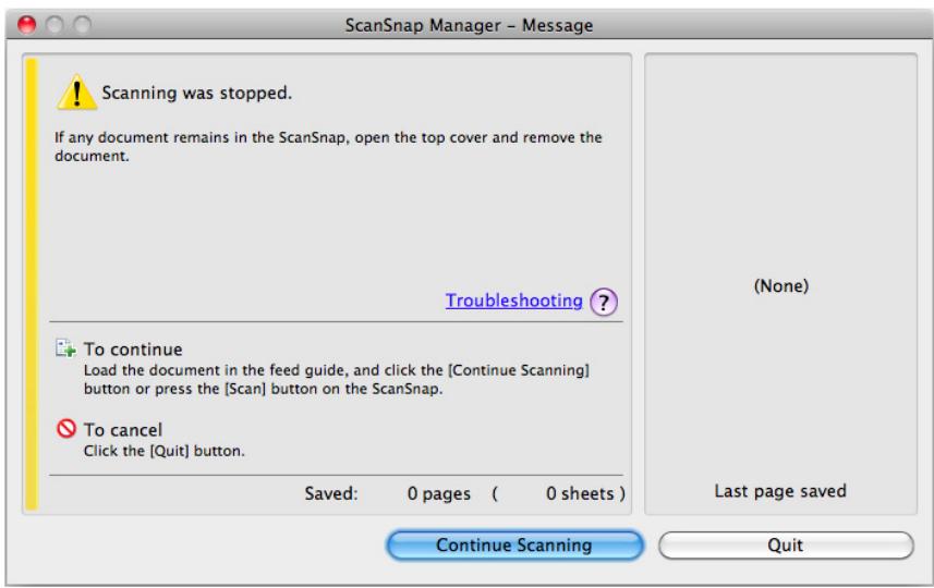 FUJITSU SCANSNAP S1100 DELUXE - Click the [Stop] button in the [ScanSnap Manager - Image scanning and file saving] window which appears during scanning. - 3