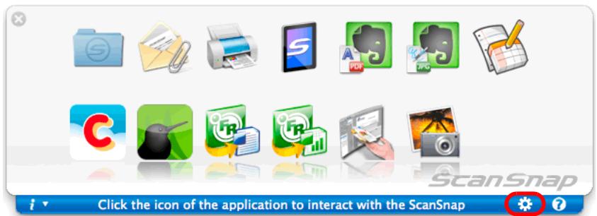 FUJITSU SCANSNAP S1100 DELUXE - Click [ ] in the Quick Menu. - 1