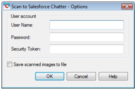 FUJITSU SCANSNAP S1100 DELUXE - Change the settings for [Scan to Salesforce Chatter] (If you do not want to change any settings, go to step 4.). - 2