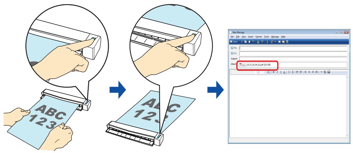 FUJITSU SCANSNAP S1100 DELUXE - ■ Attaching Files to E-Mail - 1