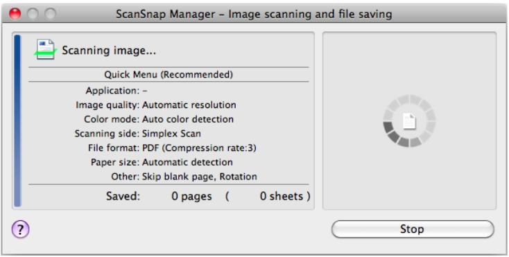 FUJITSU SCANSNAP S1100 DELUXE - ■ Showing the Scanning Progress - 1