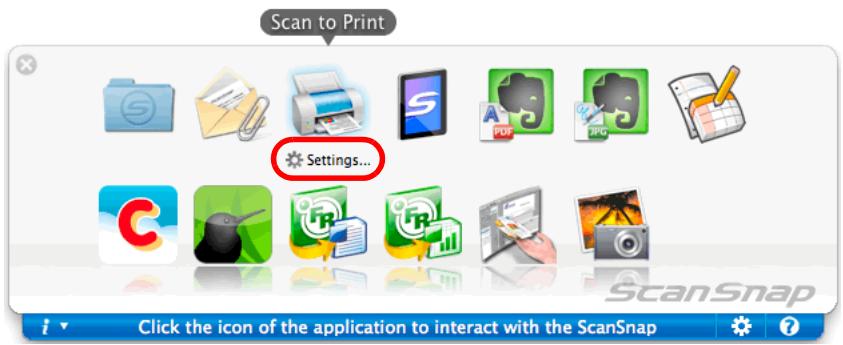 FUJITSU SCANSNAP S1100 DELUXE - Change the settings for [Scan to Print] (If you do not want to change any settings, go to step 5.). - 1