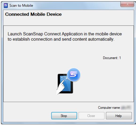 FUJITSU SCANSNAP S1100 DELUXE - Click the [Scan to Mobile] icon. - 3