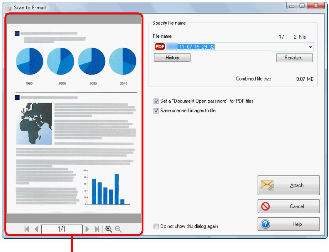 FUJITSU SCANSNAP S1100 DELUXE - Check the scanned image in the preview area. - 1