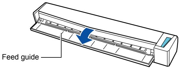FUJITSU SCANSNAP S1100 DELUXE - Open the feed guide of the ScanSnap to turn the power on. - 1