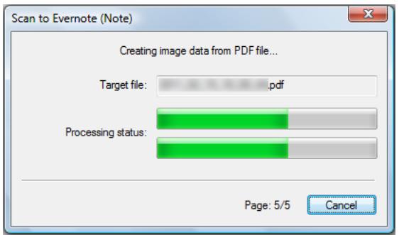 FUJITSU SCANSNAP S1100 DELUXE - Press the [Scan/Stop] button on the ScanSnap to finish scanning. - 1