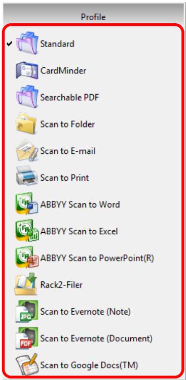 FUJITSU SCANSNAP S1100 DELUXE - Select a profile. - 2