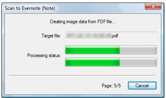 FUJITSU SCANSNAP S1100 DELUXE - Click the [Scan to Evernote (Note)] icon. - 3