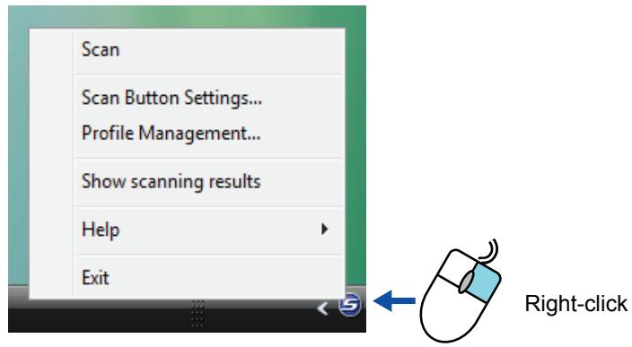 FUJITSU SCANSNAP S1100 DELUXE - ■ Right-Click Menu - 1