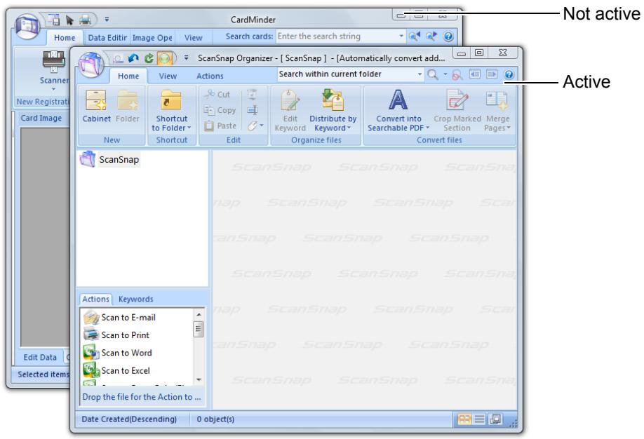 FUJITSU SCANSNAP S1100 DELUXE - - Link when one of the above applications is active (recommended) - 1