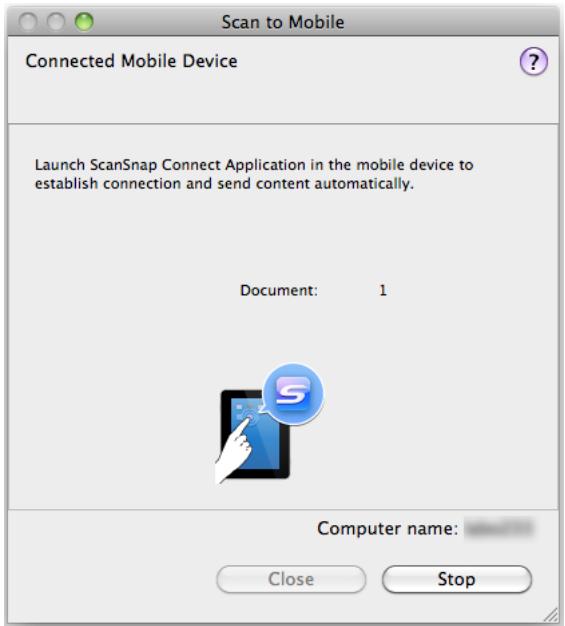 FUJITSU SCANSNAP S1100 DELUXE - Click the [Scan to Mobile] icon. - 3