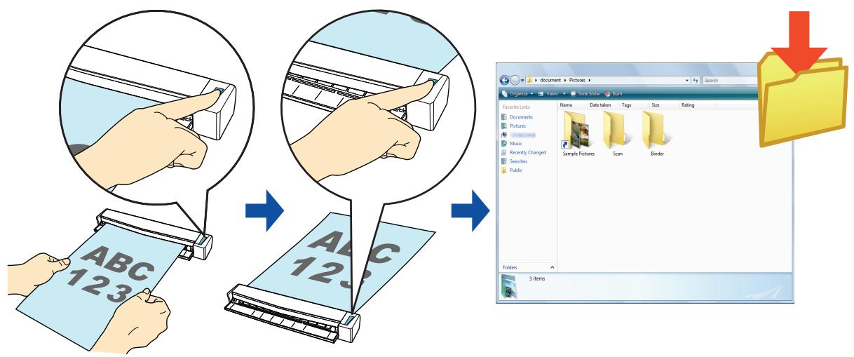 FUJITSU SCANSNAP S1100 DELUXE - Saving Files to Picture Folder - 1