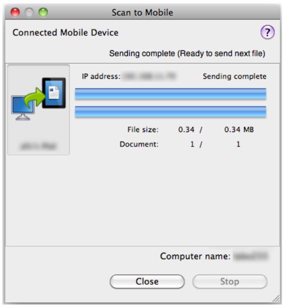 FUJITSU SCANSNAP S1100 DELUXE - Select a PDF or JPEG file to save to the mobile device, and click the [Open] button. - 1