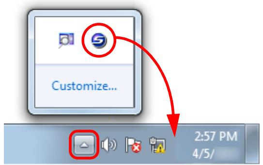 FUJITSU SCANSNAP S1100 DELUXE - ScanSnap Manager Icon and Operations - 2
