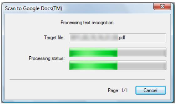 FUJITSU SCANSNAP S1100 DELUXE - Click the [Scan to Google Docs(TM)] icon. - 6