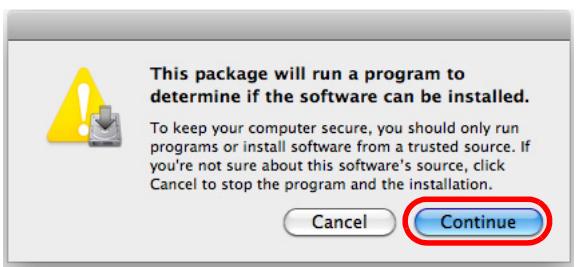 FUJITSU SCANSNAP S1100 DELUXE - Click the [Continue] button. - 1