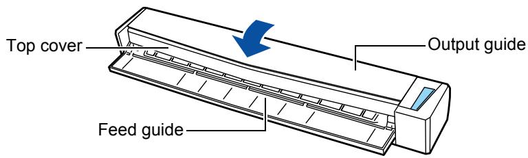 FUJITSU SCANSNAP S1100 DELUXE - Close the top cover and the output guide. - 1
