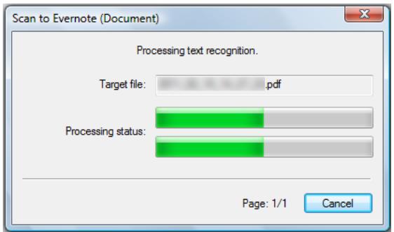 FUJITSU SCANSNAP S1100 DELUXE - Click the [Scan to Evernote (Document)] icon. - 4