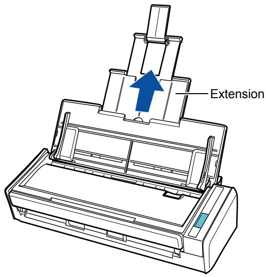 FUJITSU SCANSNAP S1300I DELUXE - Pull out the extension. - 1