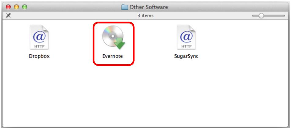 FUJITSU SCANSNAP S1300I DELUXE - Double-click the [Evernote] icon. - 1