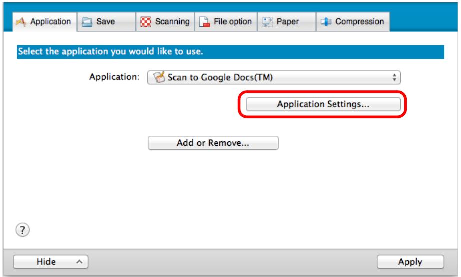 FUJITSU SCANSNAP S1300I DELUXE - Change the settings for [Scan to Google Docs(TM)] (If you do not want to change any settings, go to step 4.). - 1