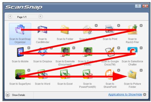 FUJITSU SCANSNAP S1300I DELUXE - - Display Order of Applications - 3