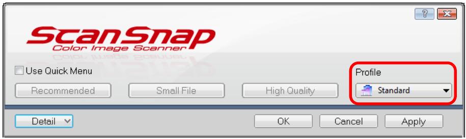 FUJITSU SCANSNAP S1300I DELUXE - Select a profile. - 1
