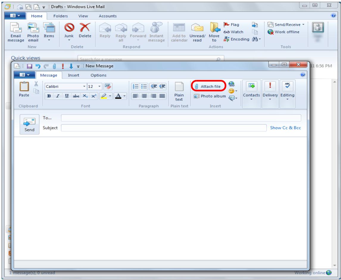 FUJITSU SCANSNAP S1300I DELUXE - Click the [Attach file] button. - 1