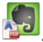 FUJITSU SCANSNAP S1300I DELUXE - Click the [Scan to Evernote (Document)] icon - 1