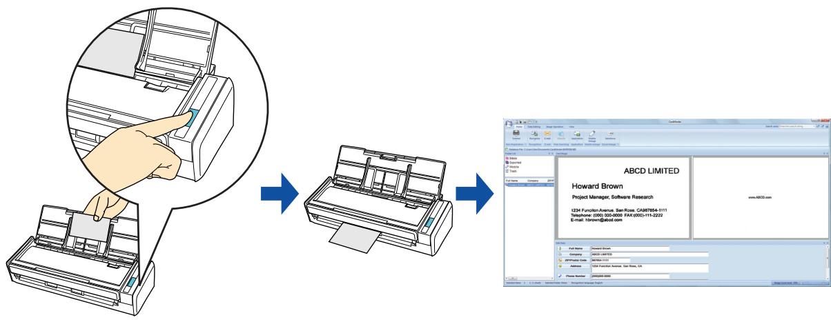 FUJITSU SCANSNAP S1300I DELUXE - Storing Business Cards in CardMinder - 1