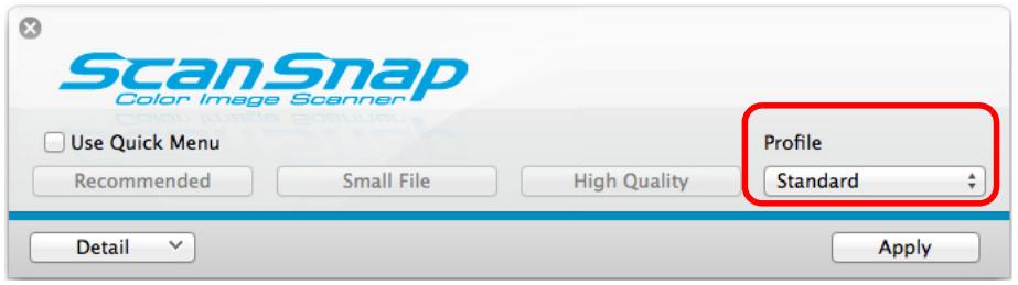 FUJITSU SCANSNAP S1300I DELUXE - Select a profile. - 1