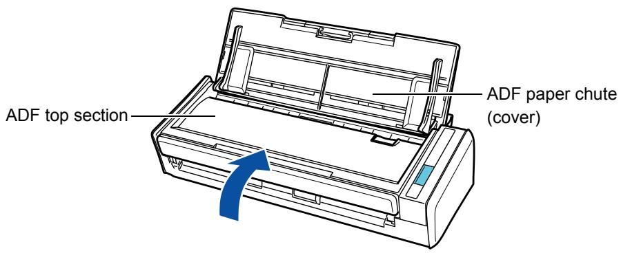 FUJITSU SCANSNAP S1300I DELUXE - Close the ADF top section. - 1