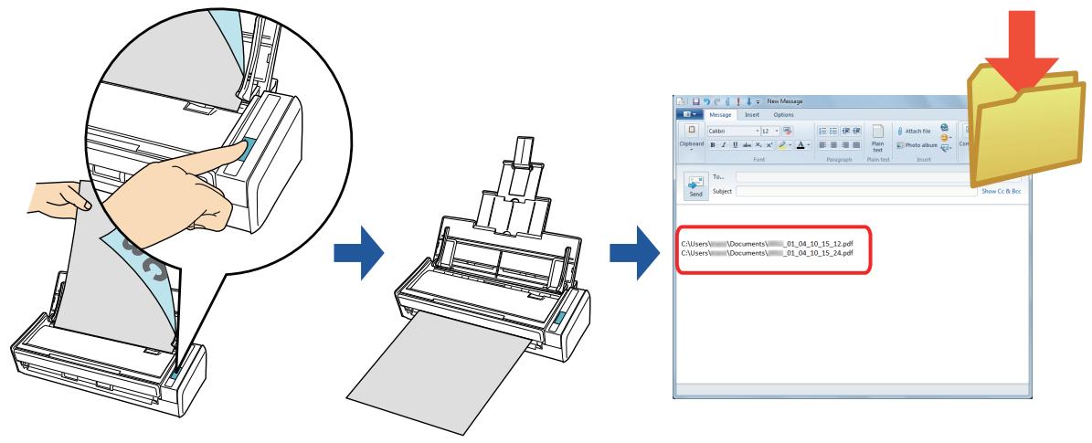 FUJITSU SCANSNAP S1300I DELUXE - Saving Data in a Specified Folder - 1