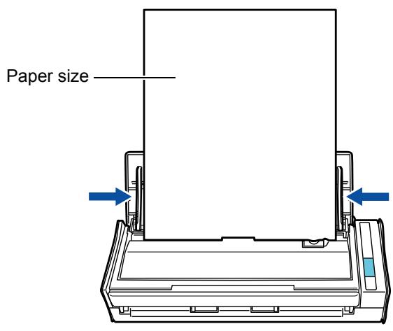 FUJITSU SCANSNAP S1300I DELUXE - Adjust the side guides to the width of the documents. - 1