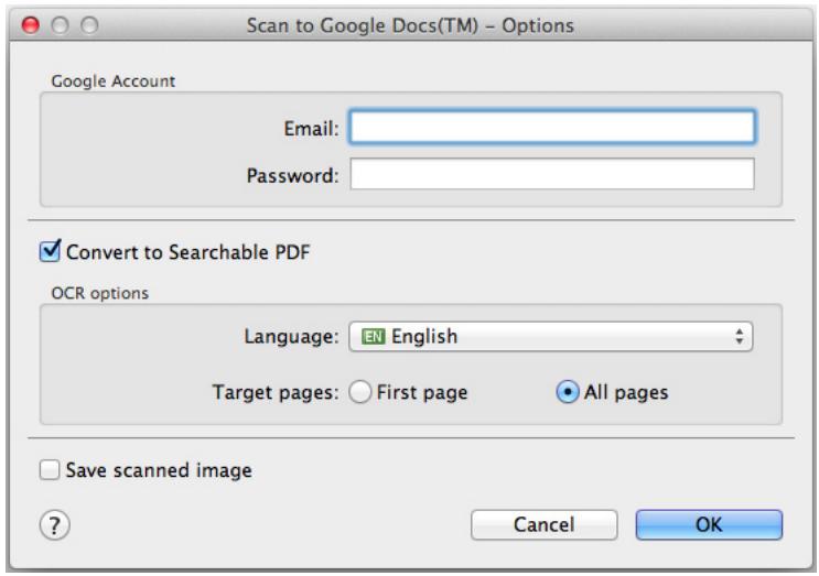 FUJITSU SCANSNAP S1300I DELUXE - Change the settings for [Scan to Google Docs(TM)] (If you do not want to change any settings, go to step 4.). - 2