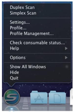 FUJITSU SCANSNAP S1300I DELUXE - ScanSnap Manager Menu - 2